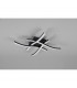 Route Modern 4 Light LED Semi Flush Light Black Matt 4000K-4