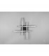 Route Modern 4 Light LED Semi Flush Light Black Matt 4000K-5