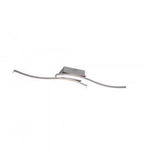 Route Modern 2 Light LED Semi Flush Light Nickel Matt 4000K-1