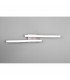 Route Modern 2 Light LED Semi Flush Light Nickel Matt 4000K-3