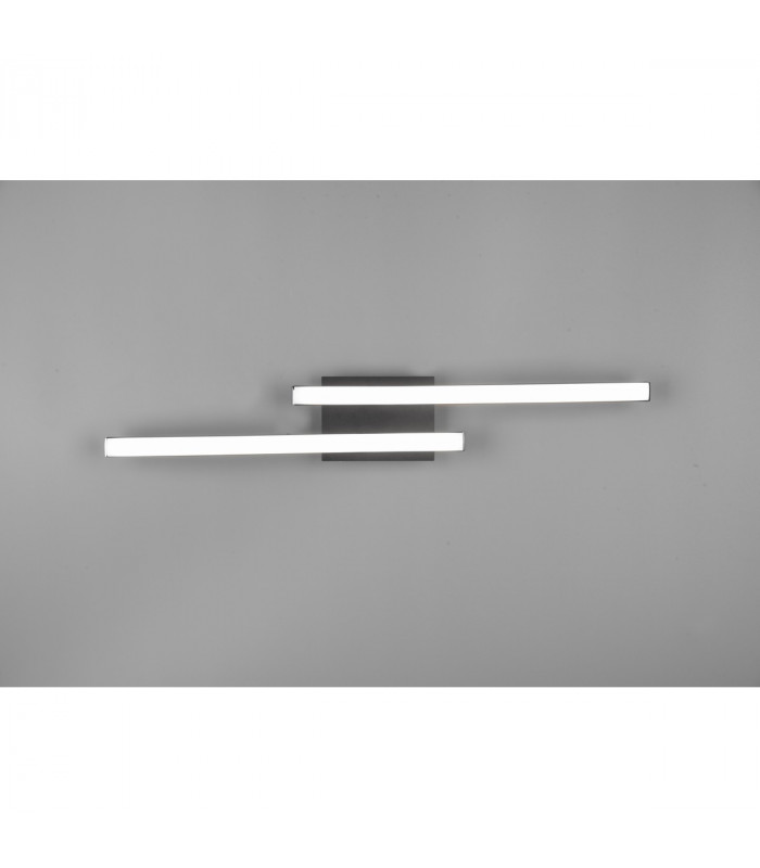 Route Modern 2 Light LED Semi Flush Light Black Matt 4000K-3