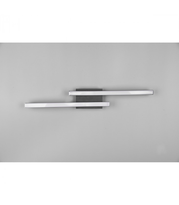 Route Modern 2 Light LED Semi Flush Light Black Matt 4000K-5