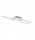 Route Modern 3 Light LED Semi Flush Light Nickel Matt 4000K-1