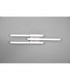 Route Modern 3 Light LED Semi Flush Light Nickel Matt 4000K-3