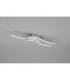 Route Modern 3 Light LED Semi Flush Light Nickel Matt 4000K-4