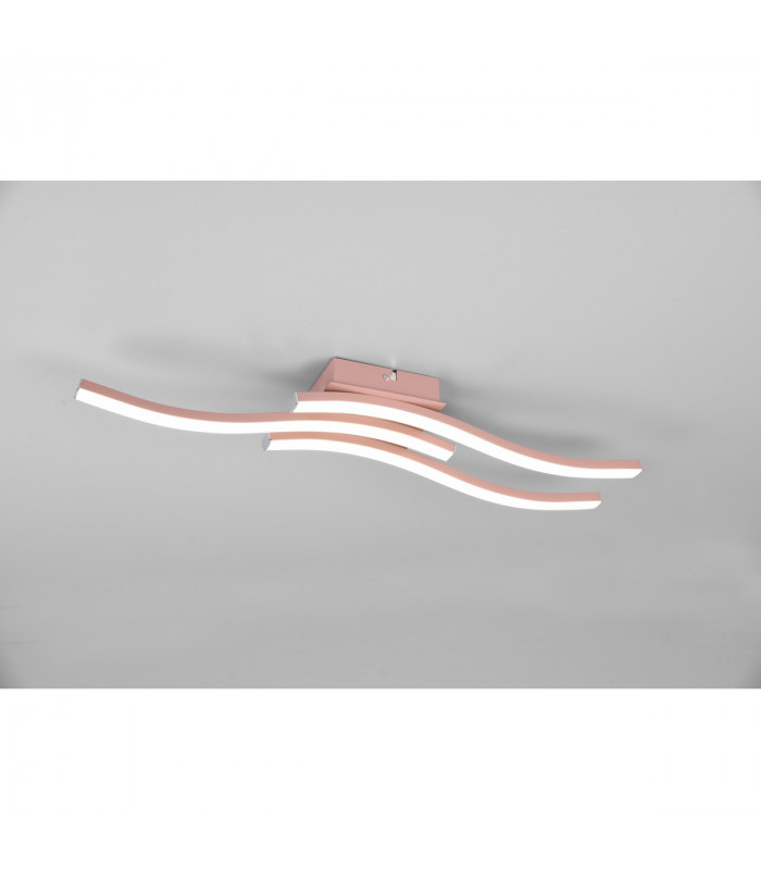 Route Modern 3 Light LED Semi Flush Light Rose gold 4000K-2