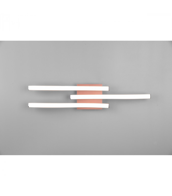 Route Modern 3 Light LED Semi Flush Light Rose gold 4000K-3