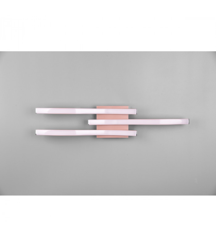 Route Modern 3 Light LED Semi Flush Light Rose gold 4000K-5