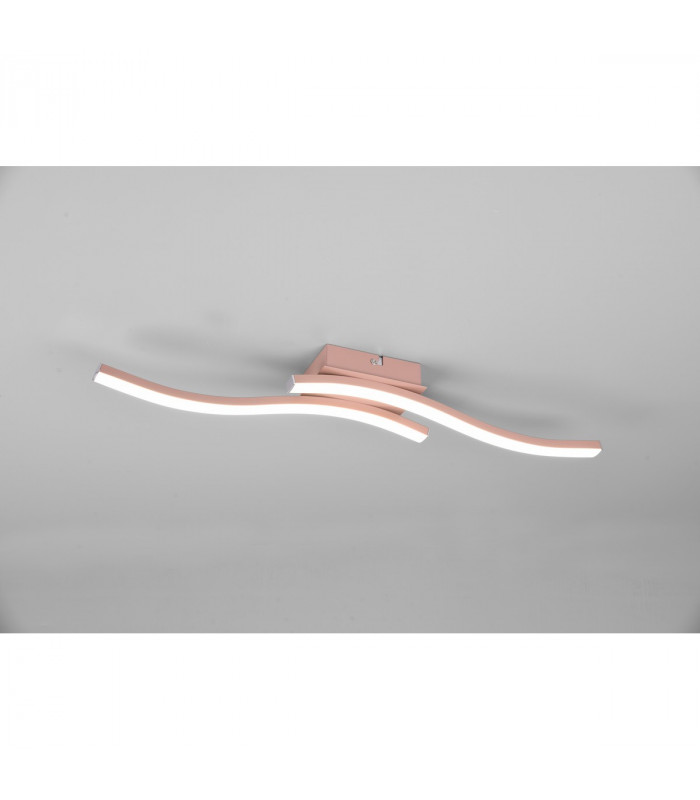 Route Modern 2 Light LED Semi Flush Light Rose gold 4000K-2