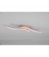 Route Modern 2 Light LED Semi Flush Light Rose gold 4000K-4