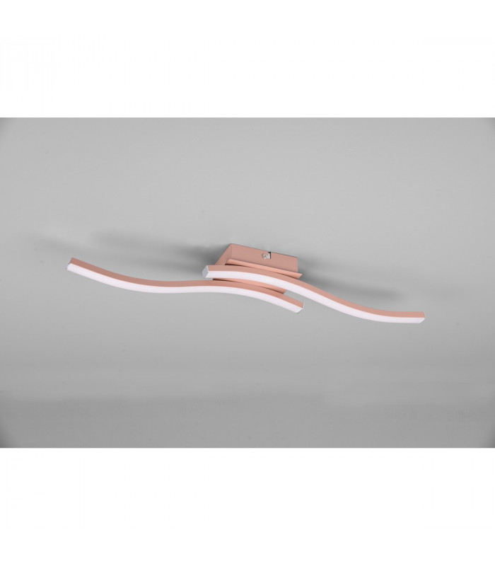 Route Modern 2 Light LED Semi Flush Light Rose gold 4000K-4