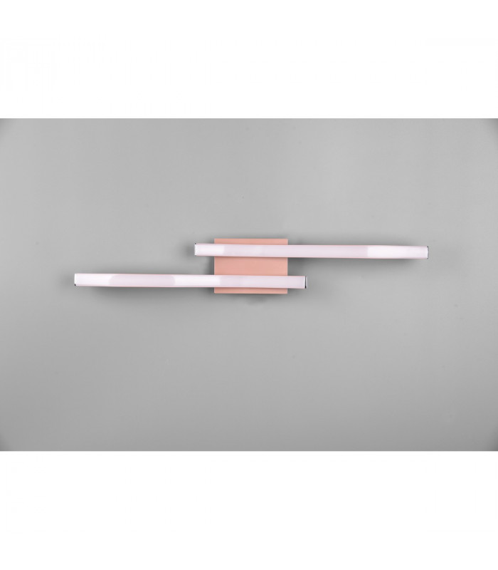 Route Modern 2 Light LED Semi Flush Light Rose gold 4000K-5