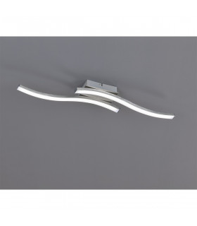 Route Modern 2 Light LED Semi Flush Light Nickel Matt 3000K-1