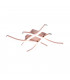 Route Modern 4 Light LED Semi Flush Light Rose gold 4000K-1