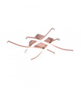 Route Modern 4 Light LED Semi Flush Light Rose gold 4000K-1