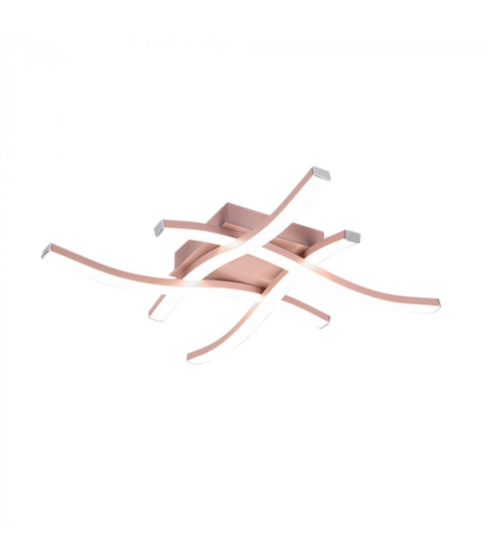 Route Modern 4 Light LED Semi Flush Light Rose gold 4000K-1
