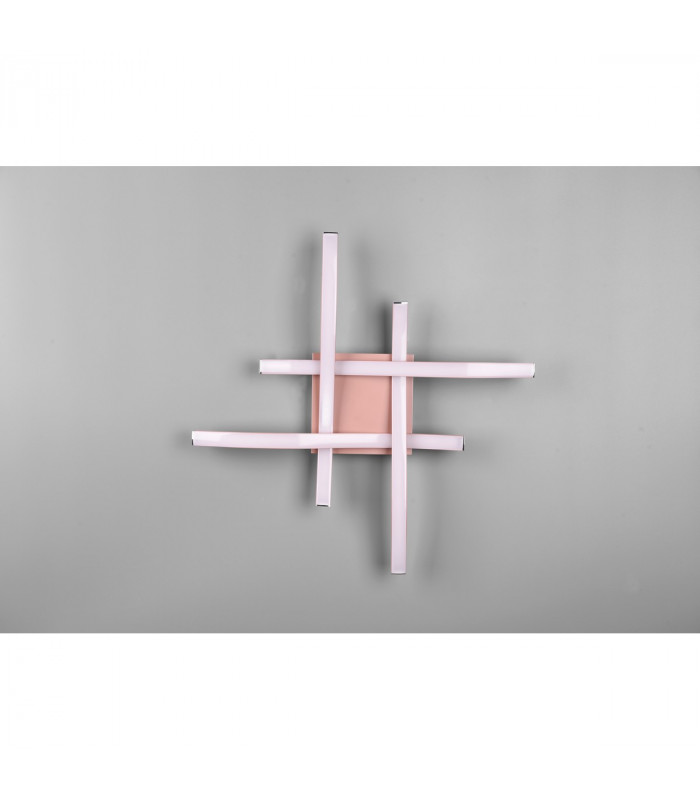 Route Modern 4 Light LED Semi Flush Light Rose gold 4000K-5