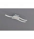 Route Modern 3 Light LED Semi Flush Light Nickel Matt 3000K-1