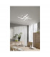 Route Modern 4 Light LED Semi Flush Light Nickel Matt 4000K-6