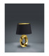 Taba Modern Table Lamp with Round Tapered Shade Gold-1