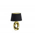 Taba Modern Table Lamp with Round Tapered Shade Gold-2