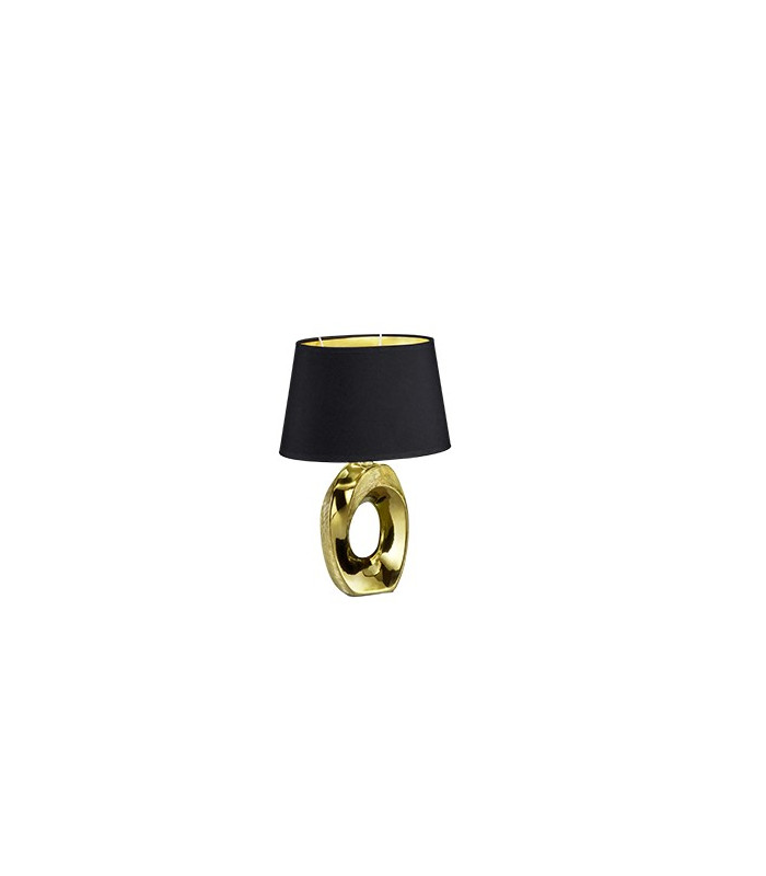 Taba Modern Table Lamp with Round Tapered Shade Gold-2