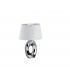 Taba Modern Table Lamp with Round Tapered Shade Silver-2