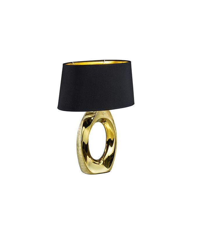 Taba Modern Table Lamp with Oval Shade Gold-2