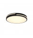 Tacoma Modern Flush Ceiling Light Black Matt 2700-6500K Remote control-1