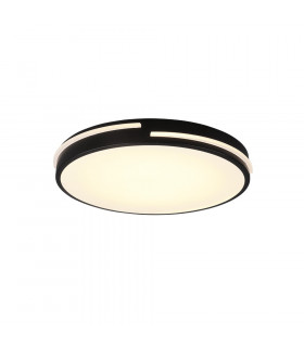 Tacoma Modern Flush Ceiling Light Black Matt 2700-6500K Remote control-1
