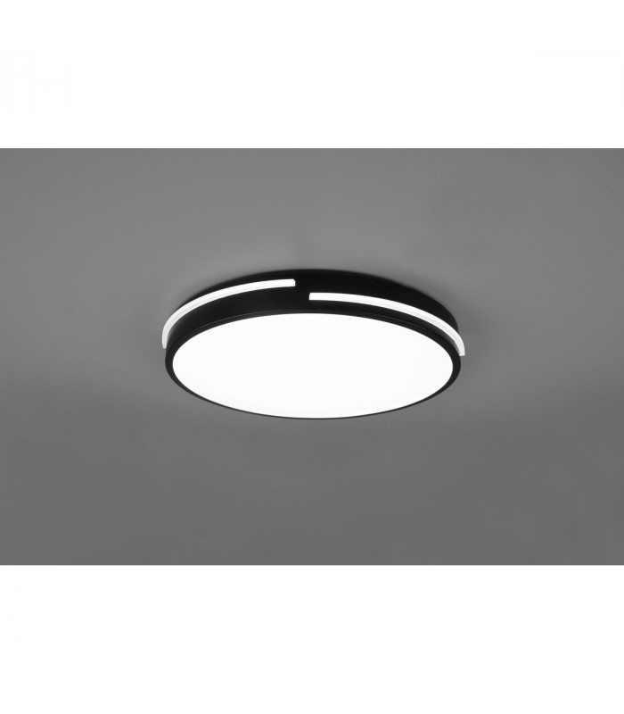 Tacoma Modern Flush Ceiling Light Black Matt 2700-6500K Remote control-3
