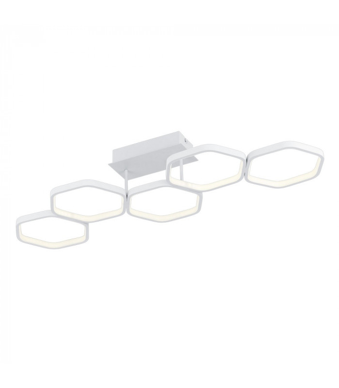 Vigo Modern LED Semi Flush Light White Matt 3000K-1