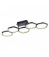 Vigo Modern LED Semi Flush Light Anthracite 3000K-1