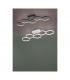 Vigo Modern LED Semi Flush Light Anthracite 3000K-3