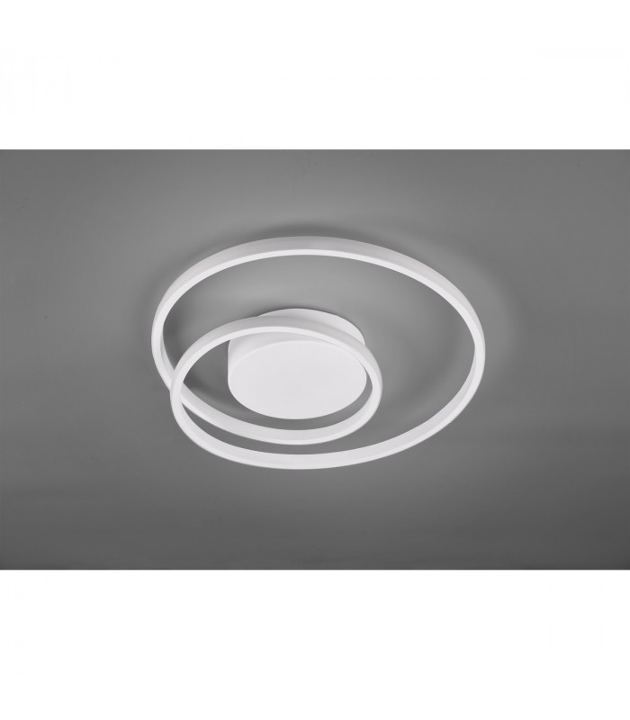 Zibal Modern LED Semi Flush Light White Matt 3000K-3