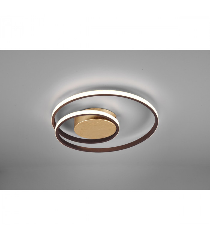 Zibal Modern LED Semi Flush Light Rusty 3000K-2
