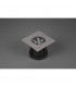 Belaja Modern 12cm Outdoor Square Recessed Ground Light Nickel Matt 3000K IP65-3