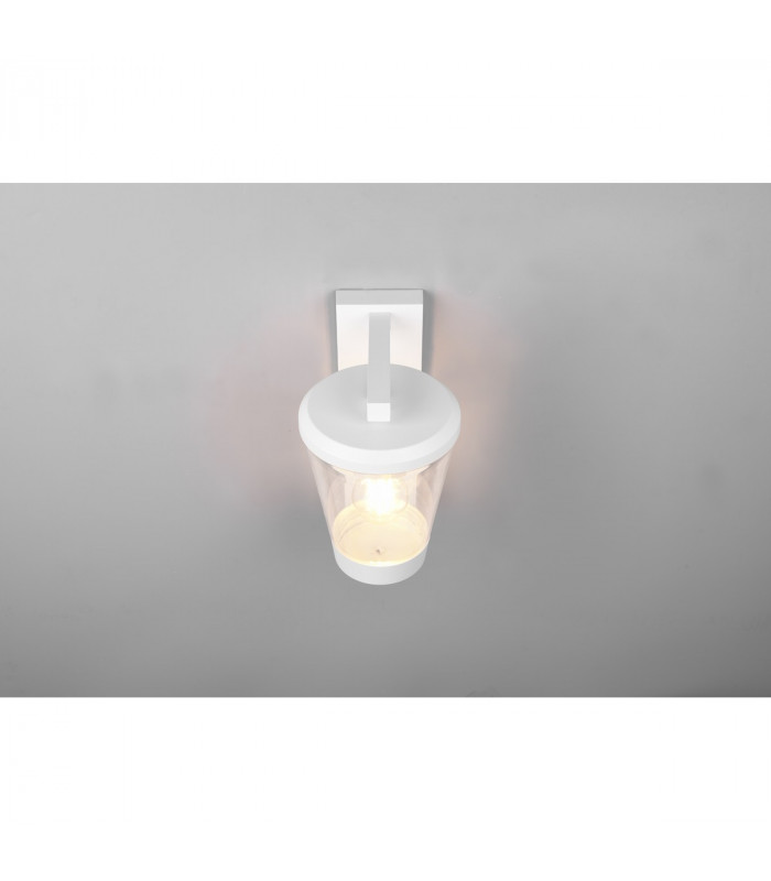 Cavado Modern Outdoor Wall Lantern White Matt IP44-5