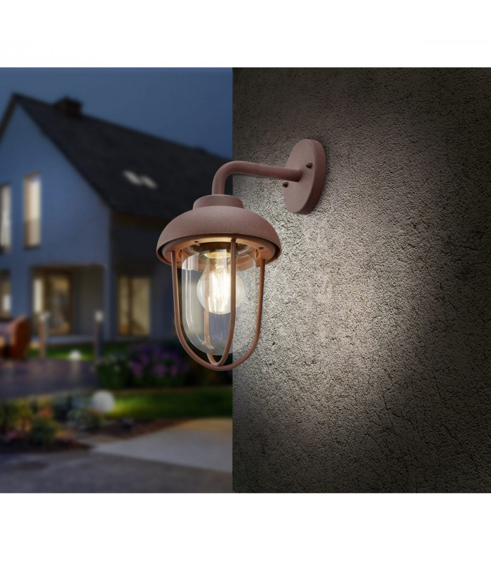 Duero Vintage Outdoor Wall Lantern Rusty IP44-3