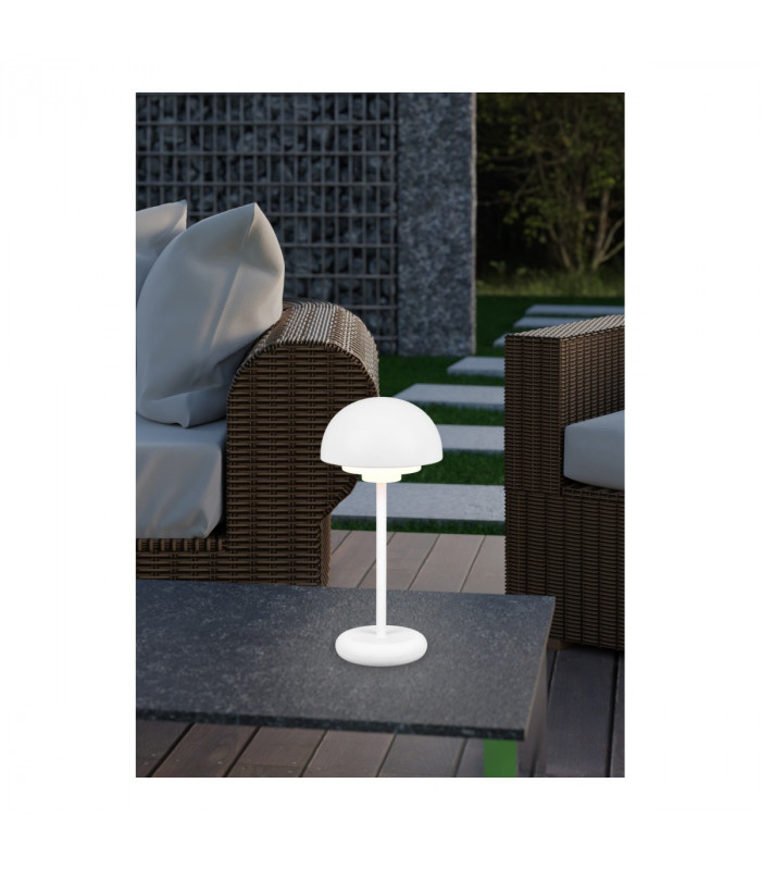 Elliot Modern Outdoor Portable Lamp White Matt 3000K IP44-6