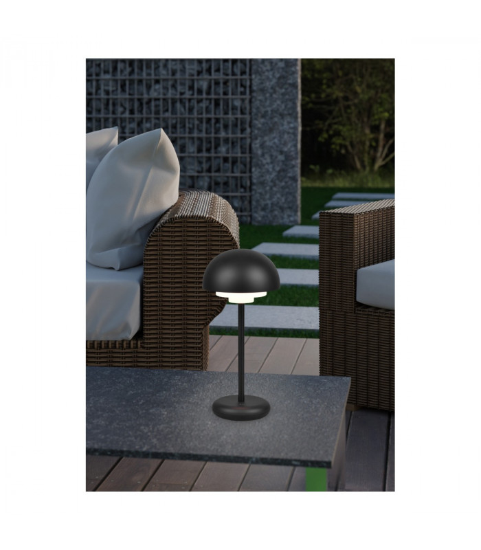 Elliot Modern Outdoor Portable Lamp Black Matt 3000K IP44-6