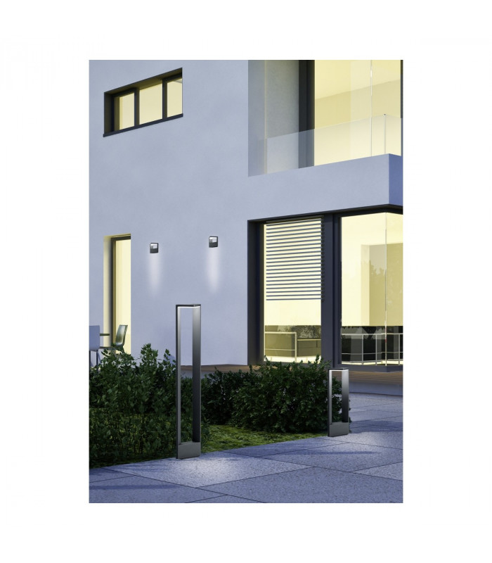Ganges Modern Outdoor Bollard Anthracite 3000K IP54-4