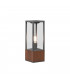 Garonne Modern Outdoor Pedestal Light Wood coloured IP44-1