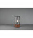 Garonne Modern Outdoor Pedestal Light Wood coloured IP44-2