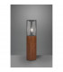 Garonne Modern Outdoor Bollard Wood coloured IP44-2