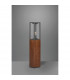 Garonne Modern Outdoor Bollard Wood coloured IP44-3