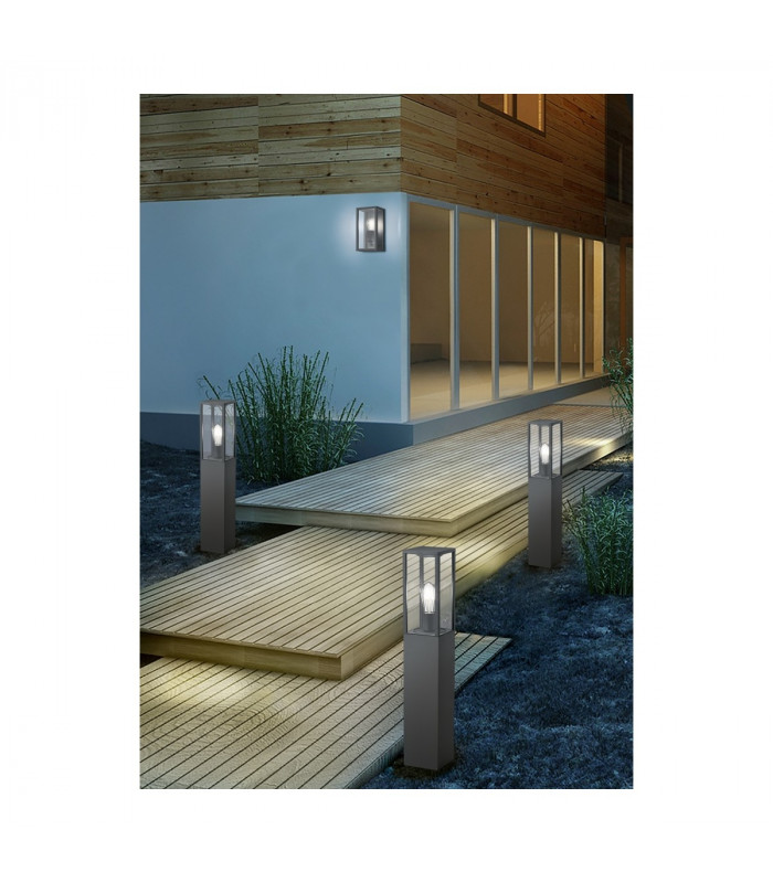 Garonne Modern Outdoor Wall Lantern Anthracite IP44-3
