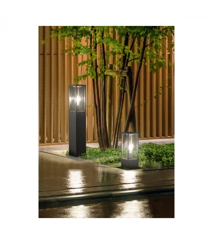 Garonne Modern Outdoor Pedestal Light Anthracite IP44-3