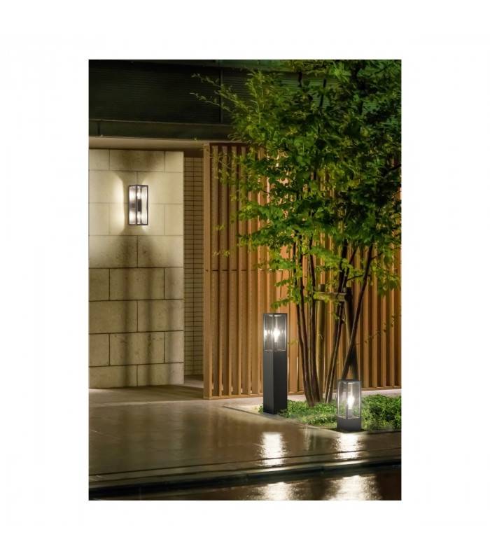 Garonne Modern Outdoor Pedestal Light Anthracite IP44-4