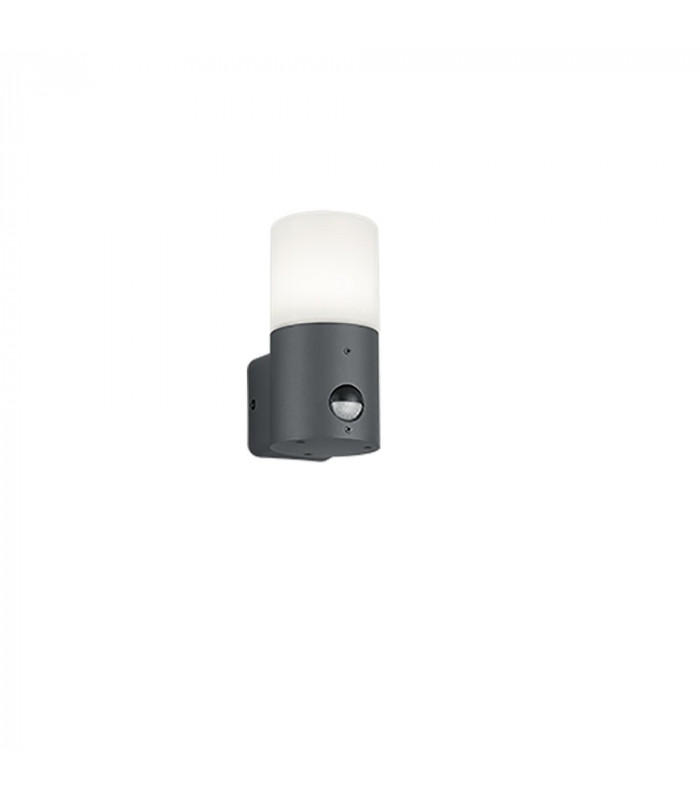 Hoosic Modern Outdoor Modern Wall Lamp Anthracite IP44 with PIR-1
